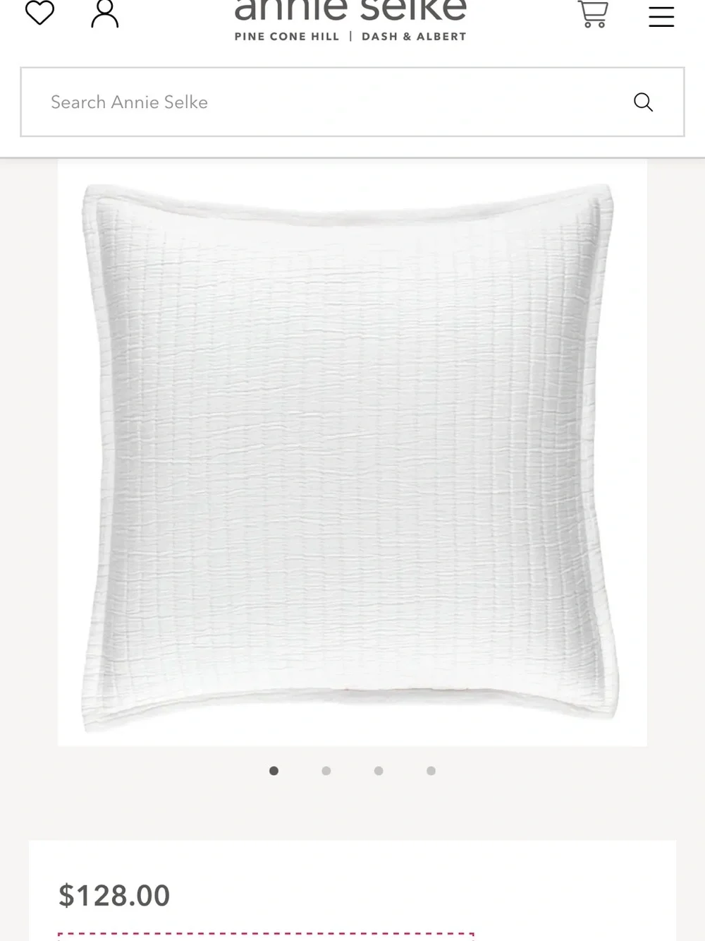 Annie Selke 1cotton matelasse pillow sham Euro Portugal